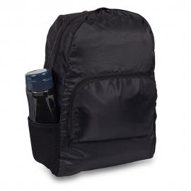 Mochila ripstop plegable | Ultraligera | Capacidad media | Con funda | Negro | EMS | Elite Bags