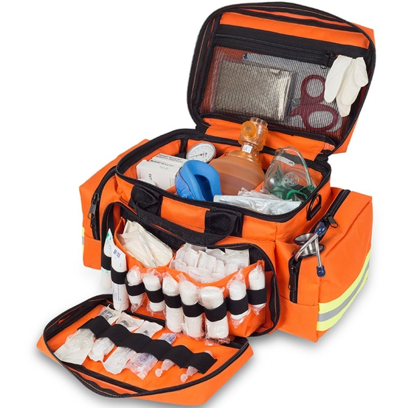 Bolsa de emergencias Amplia Resistente Naranja EMS Elite Bags