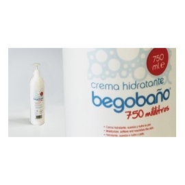 Crema hidratante BEGOBAÑO 750 ml para higiene y aseo diario. Máxima hidratación
