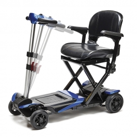 Scooter eléctrico plegable| I-Transformer | Con reposabrazos | Negro y azul | Apex
