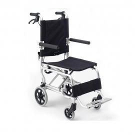 Silla de ruedas Transit | Plegable | Aluminio | Reposapies abatibles | Frenos | Cinturón de seguridad | Apex