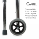 Andador para adultos | Aluminio | Plegable | 2 ruedas | Regulable en altura | Capitel | Mobiclinic - Foto 3