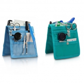 Pack 2 salvabolsillos enfermera Keen's de Elite Bags para bata o pijama: 1 verde y 1 azul