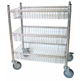 Carro modular 3 cestas acero inoxidable
