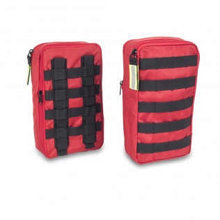 Par de bolsillos laterales auxiliares | Para sistema molle | Rojo | Pocket's | Elite Bags