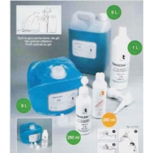 Pack gel conductor para ultrasonidos | Garrafa de 5 litros | 4 unidades | Azul