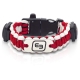 Brazalete de supervivencia | Con aplicaciones de emergencias | Fluorescente | Rojo y blanco | Wrist's | Elite Bags - Foto 1