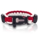 Brazalete de supervivencia | Con aplicaciones de emergencias | Fluorescente | Rojo y blanco | Wrist's | Elite Bags - Foto 2