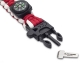 Brazalete de supervivencia | Con aplicaciones de emergencias | Fluorescente | Rojo y blanco | Wrist's | Elite Bags - Foto 3