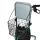 Andador para ancianos | Plegable | Freno en manetas | 3 ruedas | Cesta | Verde | Caleta | Mobiclinic - Foto 1