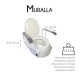 Elevador de WC | Con tapa | 5-15 cm | Regulable en altura | Inclinable | Reposabrazos abatibles | Muralla - Foto 1