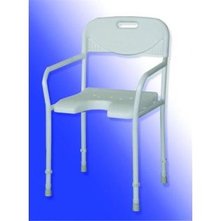 Silla de baño plegable | Aluminio | Acuario