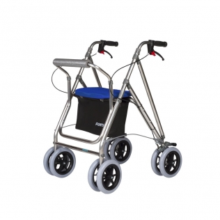 Andador con asiento | Aluminio | Azul | Kanguro Plus | FORTA