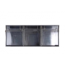 Dispensador transparente | 3 cajetines basculantes | Mobiclinic