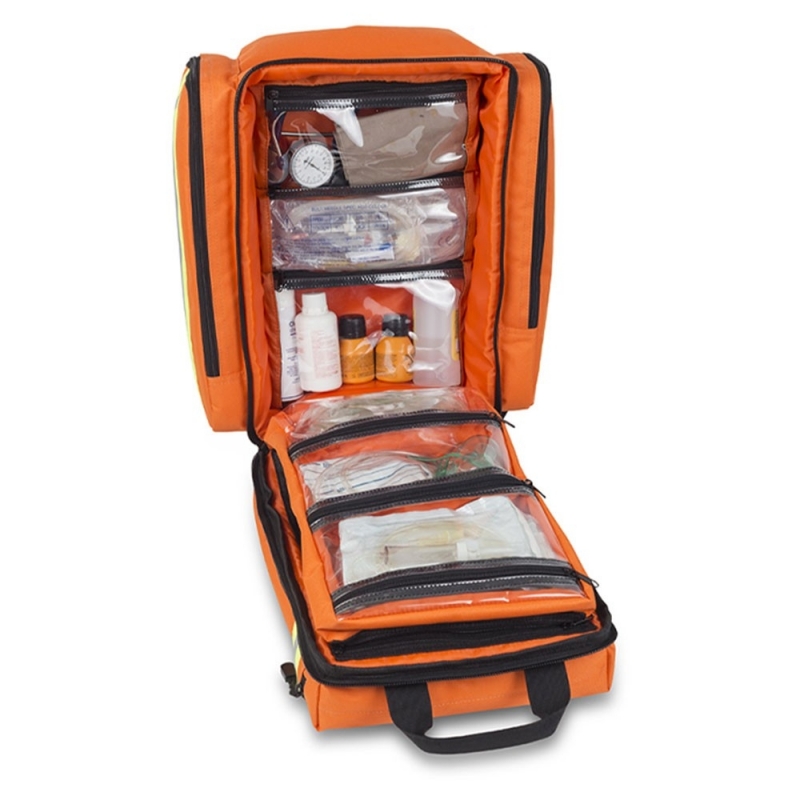 Mochila de emergencias rescate, Cubre-mochila de poliéster, Verde, EMS