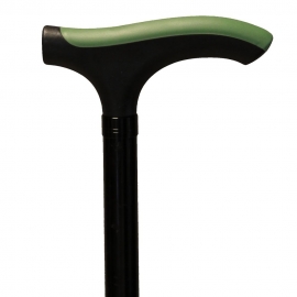 Bastón de paseo | Muletilla | Aluminio | Extensible y plegable | Verde | T-handle Advance