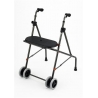 Andador caminador de aluminio con ruedas y asiento
