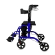 Andador plegable | Aluminio | Freno en manetas | Asiento y respaldo | 4 ruedas | Picasso | VIP | Mobiclinic - Foto 2