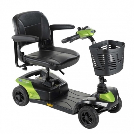 Scooter eléctrico | Mod.Colibri | Invacare | compacto y desmontable | Color verde jade