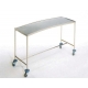 Mesa instrumental Riñon | Acero inoxidable | Estante superior | 3 rebordes | 4 Ruedas |Mobiclinic - Foto 1