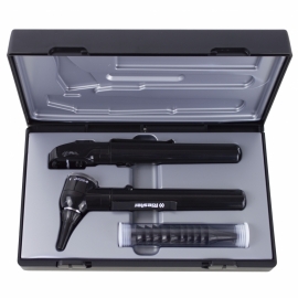 Otoscopio y oftalmoscopio | F.O. xenón 2,5v | Negro | Estuche | 2131-202 | e-scope | Riester