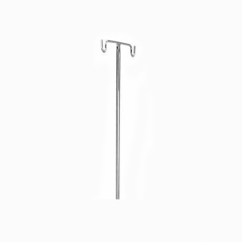 Porta sueros | Acero inoxidable | 2 ganchos | adaptable a cama | Varilla | Mobiclinic