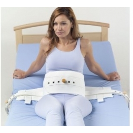 Cinturón cama cierre magnético loneta | Dispositivo sujeción en la cama | Color blanco