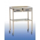 Mesa auxiliar Anestesia | 1 cajón | Bandeja superior |Estante inferior | Acero inoxidable |4 ruedas | Mobiclinic - Foto 1
