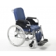 Silla ruedas fija con respaldo anatómico reclinable y asiento con inodoro. Rueda grande de 24" - Foto 1
