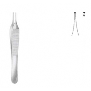Micro-Adson pinza de disección con dientes 1X2 D.