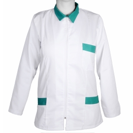 Chaqueta con cremallera hombre | Filo verde con manga larga | Talla M