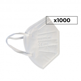 1000 Mascarillas Adulto FFP2 | 0,72€/ud | Autofiltrantes | 5 capas | Marcado CE | 40 cajas 25 uds
