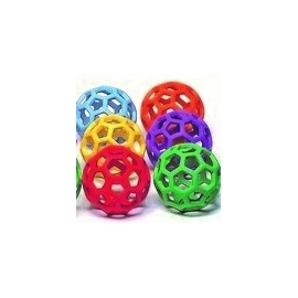 Set de 6 pelotas de actividades | 10 cm | 6 colores | Caucho | Flexible | Indestructible | Una sola pieza | Varios colores