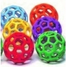Set de 6 pelotas de actividades | 10 cm | 6 colores | Caucho | Flexible | Indestructible | Una sola pieza | Varios colores