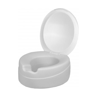 Elevador de WC | 14 cm | Blanco | Con tapa | Contact Plus Neo XL