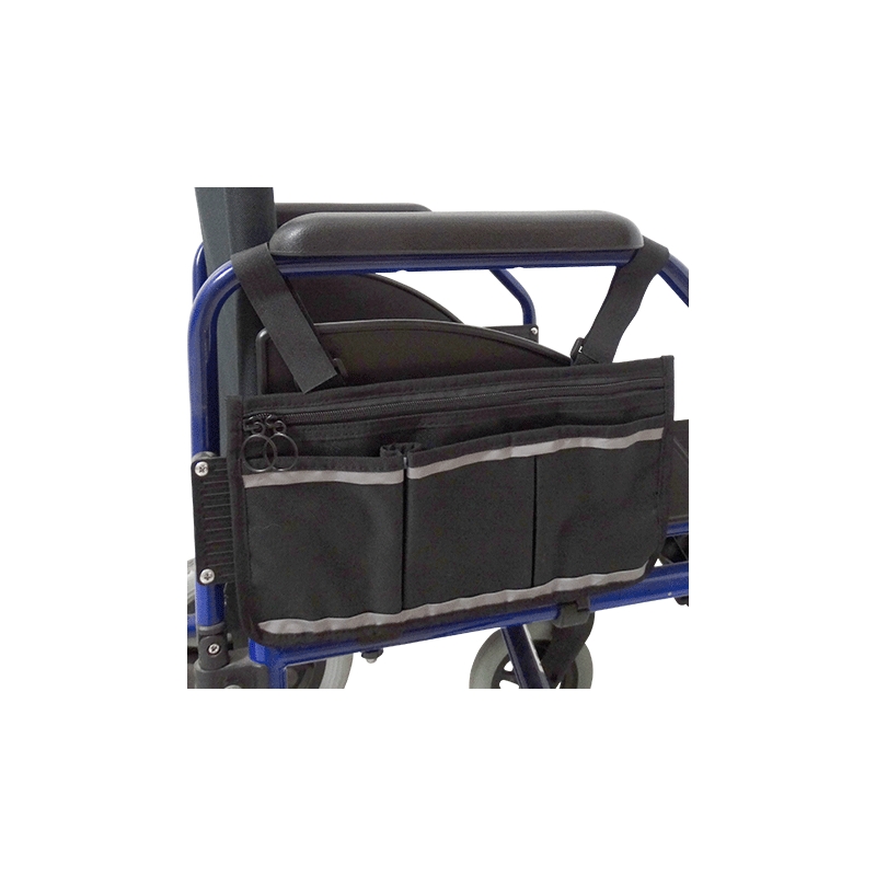 Bolsa/bolso/bolso lateral para silla de ruedas con cierre