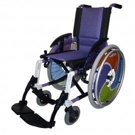 Silla de ruedas para niños | Aluminio | Plegable | Malva | Line Infantil | Forta