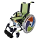 Silla de ruedas para niños | Aluminio | Plegable | Pistacho | Line Infantil | Forta - Foto 3