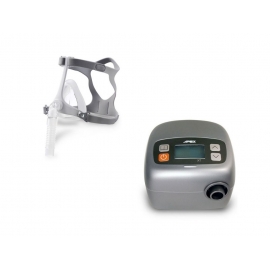 Equipo para apnea del sueño | Silencioso | Con máscara facial y tubo| Pequeño y compacto | Cómodo y eficaz | IX FIT
