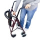 Andador plegable | Asiento y respaldo | Aluminio | Cesta | Para ancianos | Burdeos | Prado | Mobiclinic - Foto 8