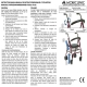 Andador plegable | Asiento y respaldo | Aluminio | Cesta | Para ancianos | Burdeos | Prado | Mobiclinic - Foto 12