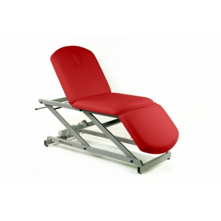 Camilla eléctrica tipo sillón de 3 secciones | (70+62+52)x 62 cm | Portarrollos y tapón facial | CE-2137