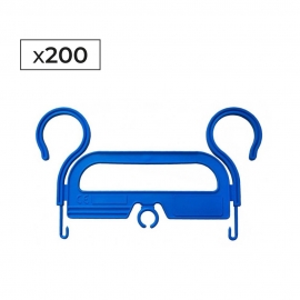 200 colgadores de bolsa de orina | Soporte de plástico | Adaptable a camas y sillas de ruedas
