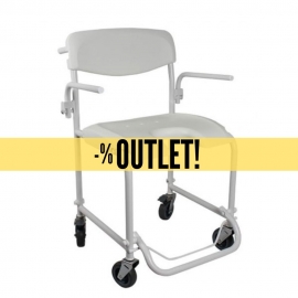 OUTLET | Silla de ruedas para baño | Con reposabrazos | Reposapiés plegable | Invacare