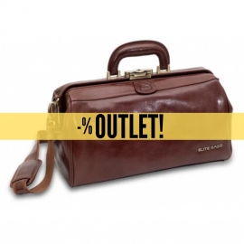 OUTLET | Maletín para visitas médicas | CLASSY'S | De piel marrón | Elite Bags
