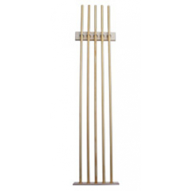 Soporte para 5 picas madera maciza natural