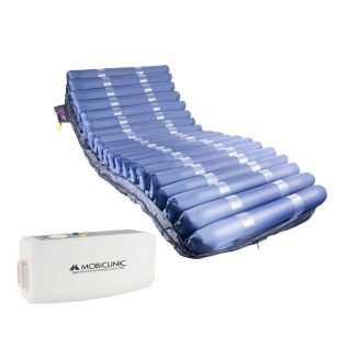 Colchón antiescaras de aire | Con compresor | TPU Nylon | Varios anchos | 20 celdas | Azul | Mobi 4 | Mobiclinic