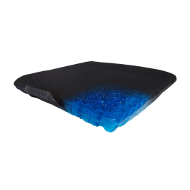 Cojín de gel | Antiescaras | Funda transpirable negra | 43 x 38.5 x 3.2 cm | CG-01 | Mobiclinic