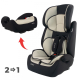 Silla de coche bebé Isofix 1 2 3 | Protecciones laterales | De 9 a 36 kg | Respaldo extraíble | Beige | Lionfix | Mobiclinic - Foto 7