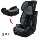 Silla de coche bebé Isofix 1 2 3 | Protecciones laterales | De 9 a 36 kg | Respaldo extraíble | Gris | Lionfix | Mobiclinic - Foto 7